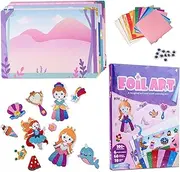 Xinhuju Creative Art Kit for - Fun Sheet Learning Activity Set for Boys and Girls Ages 4 and Up, Educational Crafts for | Aluminium Stickers