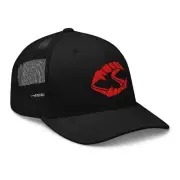 Red Vampire Novelty Fangs Trucker Cap Snapback Hat