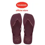 【HAVAIANAS 哈瓦仕】拖鞋 女鞋 夾腳拖 方形 SLIM SQUARE LOGO POP UP 紫 4148959-5143W(哈瓦士)