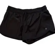 RBX Running Shorts XL Athletic Exercise Workout Fitness Lined Black Pullon