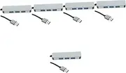 Gatuida 5pcs USB Hub USB Adapter for Laptop Multi USB Port Laptop Hub Laptop Extender Multiple USB Port for Laptop USB Ports USB Port Adapter Hub USB Aluminum Alloy Splitter