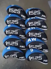 PING Golf i525 Iron set with 10 club protection cases