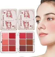 Face Blush Palette, 12 Color Blush Palette, Smudge Proof Blush Palette, Long Wearing Blush, Blush Palette for Eyes, Powder Blush Palette, Buildable Blush Shades, Blendable Blush for Cheeks