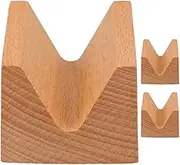 Luxshiny Multipurpose Wooden Taco Holder Sushi Plate 3pcs Reusable Sushi Supplies Taco Serving Tray Japanese Style Food Display Stand