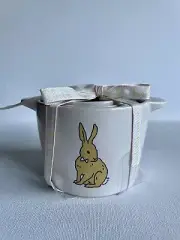 Rae Dunn Easter Ceramic Measuring Cups Bunny-Rabbit-Egg Basket-Chick Set Of 4 PC