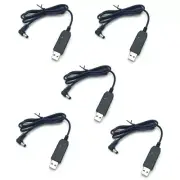5pcs USB Charger Cable for Baofeng UV-5R UV-82 BF-F8HP GT3 GT-3WP UV-9R Plus A58