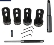 2MT Lathe Tailstock Floating Die Holder Set MT2 Shank Metric Die Threading Kit