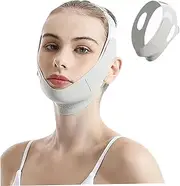 Chin Strap for Sleeping V Line Lifting Mask, Adjustable Face Lifting Strap, Breathable Double Chin Reducer, Washable Reusable Sleep
