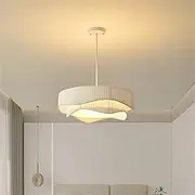 Modern Pendant Chandelier Light LED Creativity Vintage White Hanging Lamp for Home Dining Room Bedroom (C D60cm 1pcs)