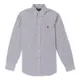 Polo Ralph Lauren RL 熱銷刺繡小馬商務長袖襯衫(CLASSIC FIT)-灰白直條紋色