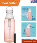 Eco-Friendly 36oz Filtered Water Bottle - BPA Free Reusable Plastic with Straw