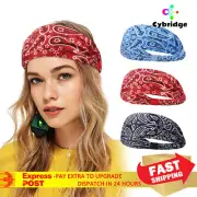 Headband Elastic Wide Head Band Hair Bands Gym Yoga Sport Sweat Band Men Women