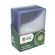 Let's Play Games 3 inch x4 inch 35PT Top Loaded Card Protector 25 Pack