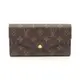 Louis Vuitton LV M60531 SARAH系列經典Monogram帆布印花暗釦信封長夾 粉色/ 平行輸入