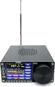HIKOAN All-Band Radio Receiver Aluminium Alloy Cover DSP Receiver FM LW MW SW SSB with 2.4 Inch Touching Screen Search HAM Band Quick Channel