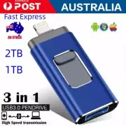 USB Flash Drive 64-512GB Memory Thumb Stick External Storage For iPhone iPad AU