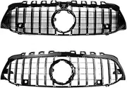 Compatible for Mercedes W177 2019-2022 Compatible for Benz A Class or A35 like A180 A200 A220 A250 GT Diamond Style Front Grille Grill Tuning Inlet Mesh(Diamond Black)