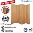 Bamboo Room Divider Privacy Screen Home Décor Blinds Flexible Panel Partition AU