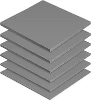 Frienda 6 Pcs Thermal Pad 100 x 100 mm, 0.5 mm, 1 mm, 1.5 mm, 2 mm, 2.5 mm, 3 mm Heat Resistant Conductive Silicone Pad Thermal Pads Conductivity 6.0 W/M for Laptop Heatsink CPU GPU LED Cooler (Gray)