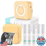 HUIJUTCHEN Mini Sticker Printer - Mini Pocket Printer for iPhone Thermal Prin