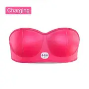 Electric Breast Massage Bra Vibration Chest Massager Wireless Breast Enhancement Red