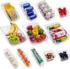 Fridge Organiser Set of 12 Drawer Storage Boxes Kitchen Food Container Pantry