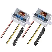 XH-W3001 Digital LED Temperature Controller Module Digital Thermostat Switch with Waterproof Probe Programmable Heating Cooling Electronic Thermostat Range fro