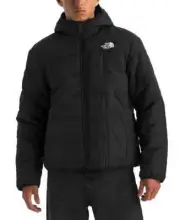 The North Face Shasta Jacket Boy Medium Black Reversible Hooded Full Zip ERK1505