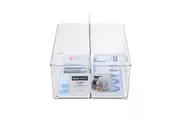 1PK Boxsweden Crystal 35x22cm Caddy 2 Compartment Storage Organiser Holder Clear