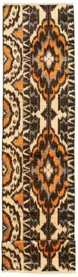 Vintage Hand-knotted Runner Rug 2'6" x 12'2" Traditional Wool Carpet