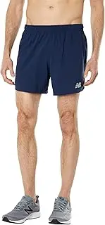 [New Balance] Men's Impact Run 5 Inch Short Shorts Sport Lifestyle Natural Indigo XL