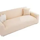 Two Seats Sofa Armchair Cover Texture Couch Slipcovers with Armrest