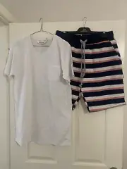 Peter Alexander Mens Pyjama Set Stripe Medium