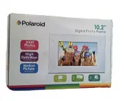 Polaroid 10.2" Digital Photo Frame Color Screen Internal Storage 512MB 1024x600