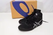 NEW Asics Matcontrol 3 Mens Wrestling Shoes Black/Pure Silver Size 9.5