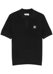Stone Island Panelled Cotton Polo Shirt - Black - M M