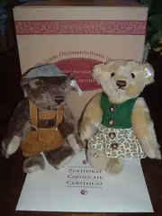STEIFF 1997 Austrian Twin Bears, #659911,NEW, NRFBox