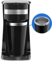 Elite Gourmet EHC111A Personal Single-Serve Compact Coffee Maker Brewer Includes