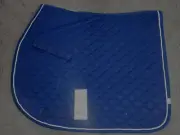New with Tags Lettia CoolMax ProSeries All Purpose AP Saddle Pad Blue White