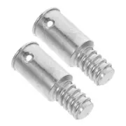 2 Pcs Threaded Connector Handle for Poles Clothesline Stick Header Sleeve