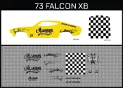 HotWheels(1/64),73 Falcon XB "Good Oil 002" Waterslide,PrintedWhiteFirst,Decals
