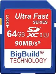 64GB Ultra Fast 90MB/s Memory Card for Panasonic Lumix DMC FZ82 Camera - Class 10 SDXC
