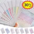 Nail Art Stickers Decals English Alphabet Letters Uppercase Lowercase 2024 US
