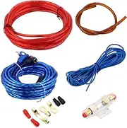 Anneome 1Set Car Amplifier Wiring Kit Installation Wires for Audio Systems Durable Material Upgrade Your Vehicle Sound with Stable Connection Unique Bass