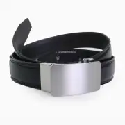 Men’s Automatic Buckle Ratchet Leather Belt - Black [Size 30-46]