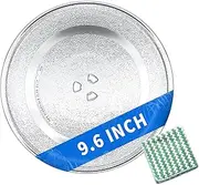 9.6" Microwave Plate Replacement Microwave Glass Turntable Plate for LG, GE, Magic Chef, Hotpoint, Panasonic, Kenmore and More Small Micrwaves - 9.6" / 24.5cm Microwave Tray Replacement Glass Plate