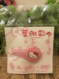 在飛比找Yahoo!奇摩拍賣優惠-日本製 葉朗彩彩Hello Kitty髮夾(粉).現貨特價9