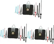 ARTIBETTER 3 Sets Wall Clock Mechanism Kit Battery Operated Clock Motor Replacement for Enthusiasts