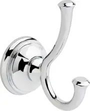 Delta 79735 Cassidy Double Towel Hook Bath 3.875 x 2.5 x 4.625 Inches, Chrome