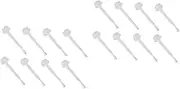KALLORY 2 Sets 100 Pcs Nail Varnish Replacement Brush Nail Dipping Powder Liquid Brush Dip Powder Replacement